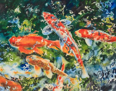 440x345 Koi In Watercolor
