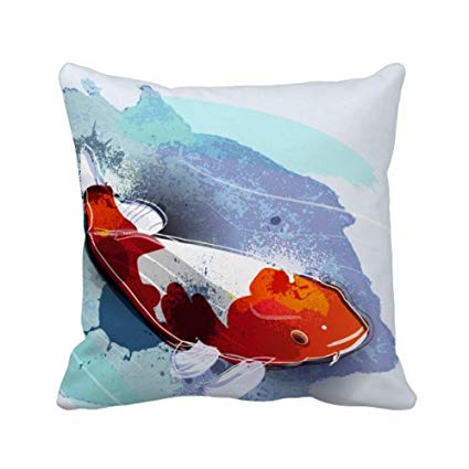 425x425 Diythinker Japan Koi Fish Watercolor Style Square