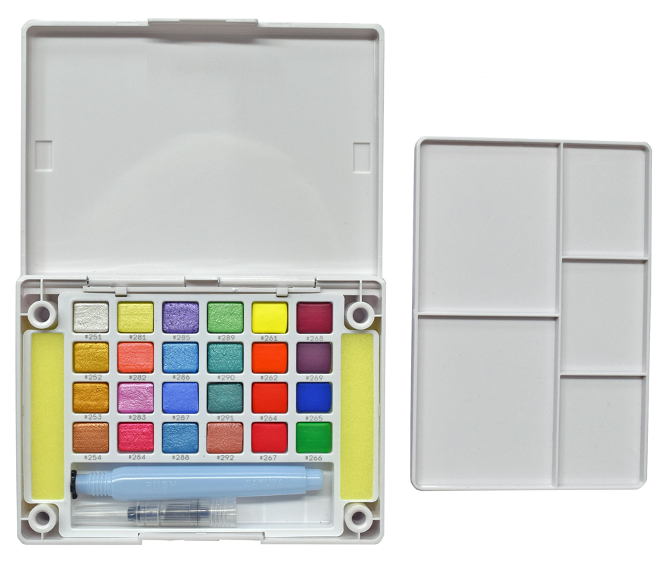 950x805 Sakura Koi Watercolors 24 Cac Pocket Field Sketch Box