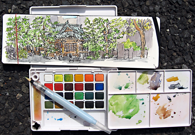 800x554 Sakura Koi Watercolour Field Sketch Set