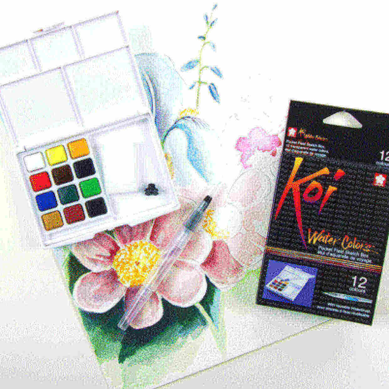 1242x1242 For Vania )sakura Koi Watercolor Airfrov