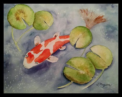 508x403 Koi Watercolor Painting Class With Joan Maguire