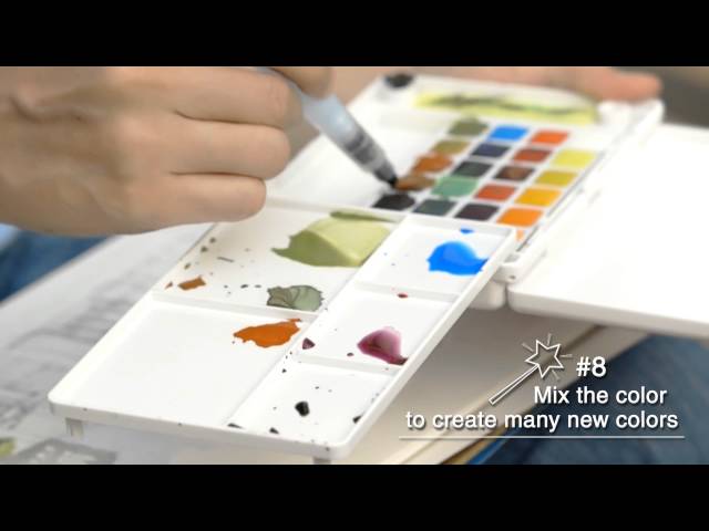 640x480 Koi Watercolor Pocket Field Sketch Box Sets Watercolor Painting