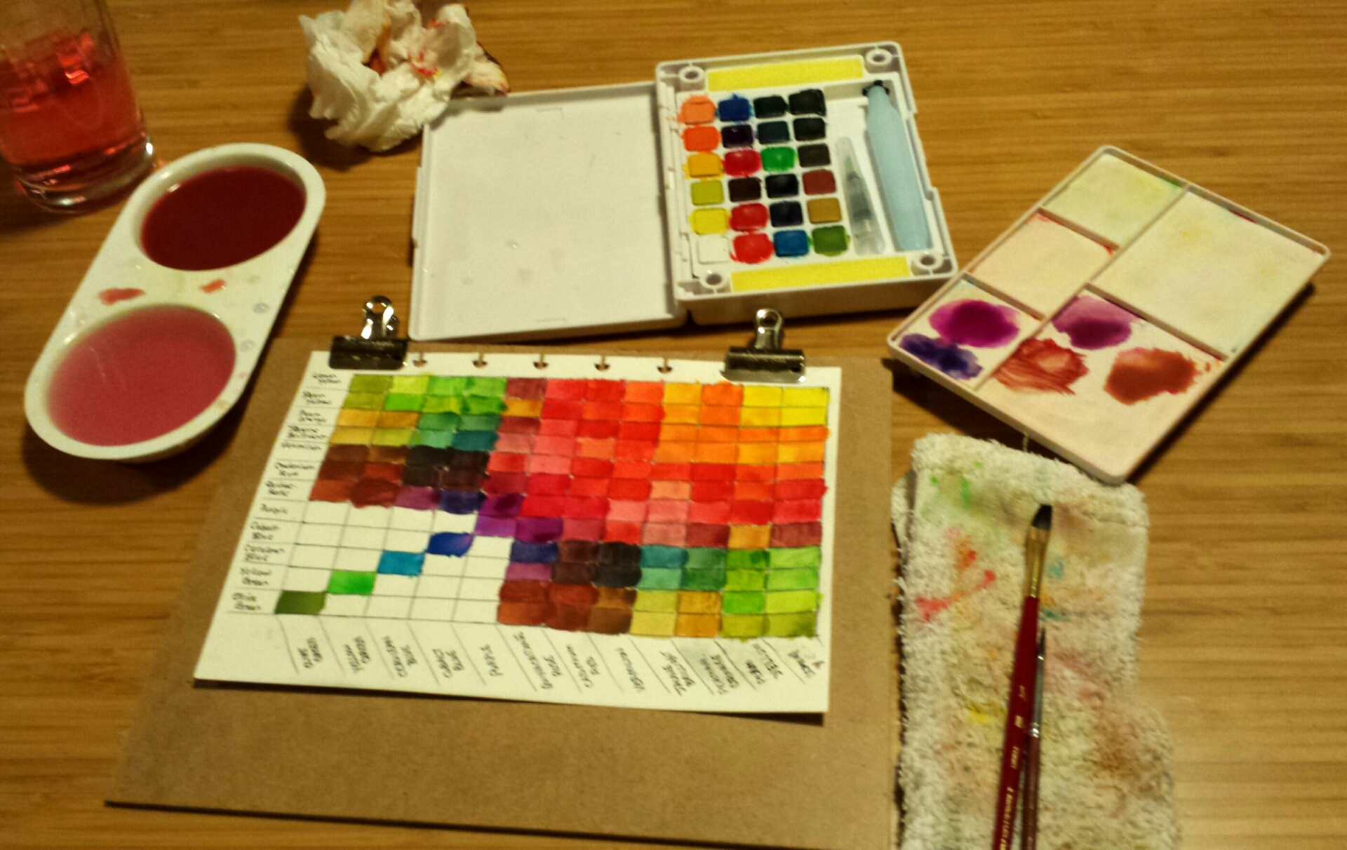 1920x1212 Koi Watercolors Color Mixing Chart Calvin Was Right