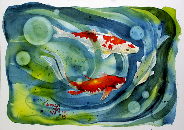 600x426 How To Paint Koi The Frugal Crafter Blog