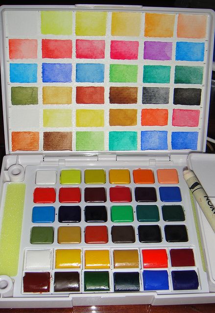 439x640 Watercolour Paint Set 705 Best Art Travel Palettes Images On
