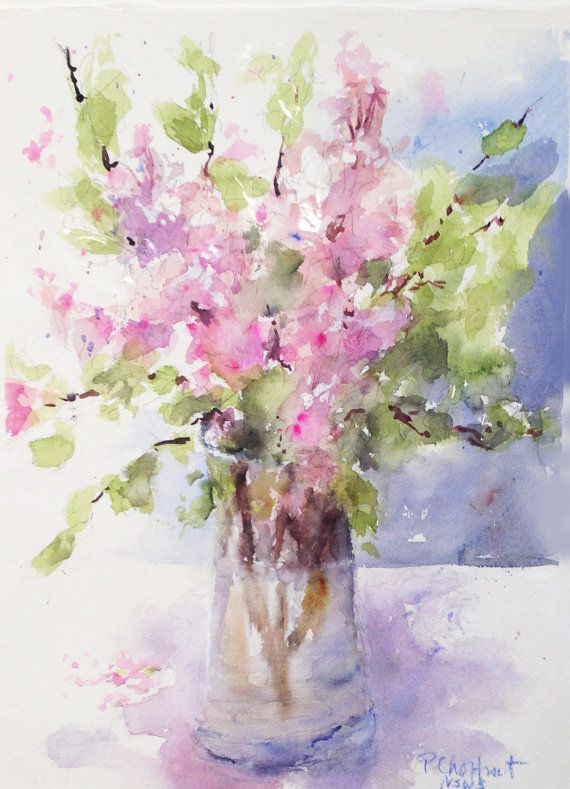 570x789 Watercolor Original Painting Art Print Korean By Patchoffrut Art