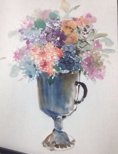 236x307 Watercolor Kwon Insu. Artist Korean Watercolor