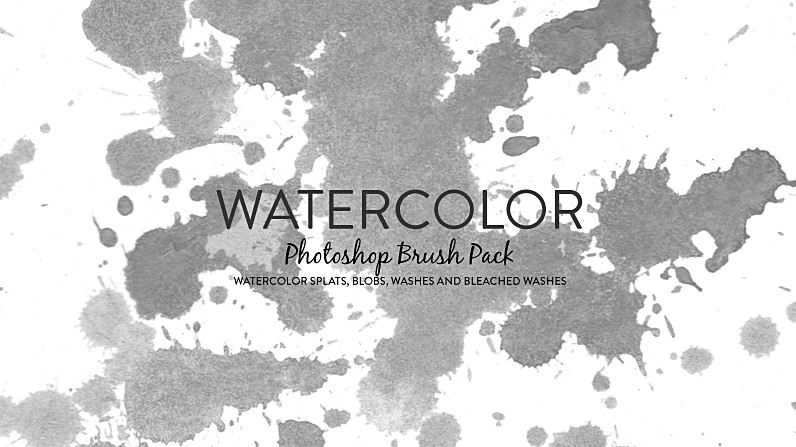 796x447 Watercolor Photoshop Brush Pack