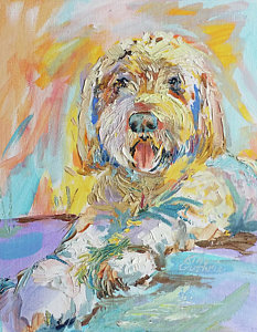 233x300 Labradoodle Paintings