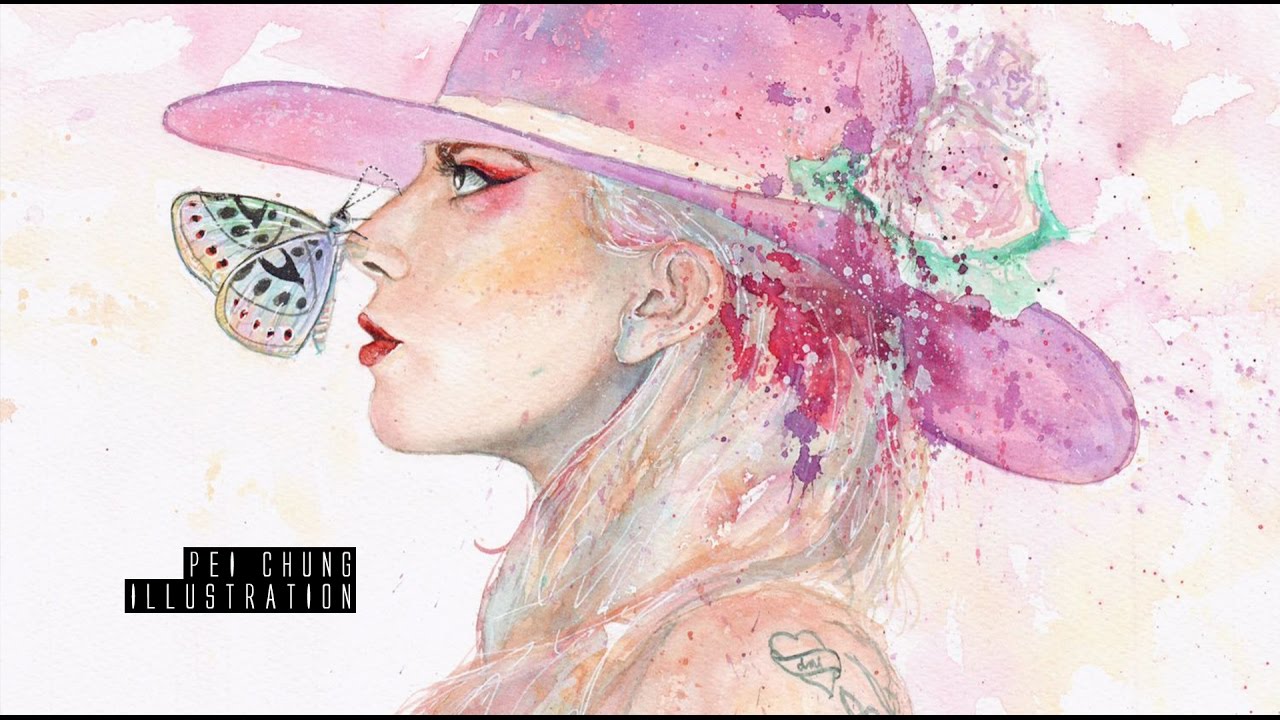 Lady Gaga Watercolor