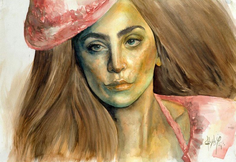 800x548 Abhishek Kumar Painted Over 250 Remarkable Portraits Of Lady Gaga