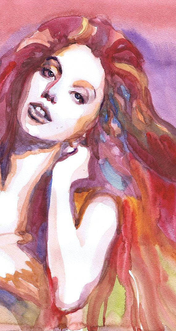 570x1070 Lady Gaga Poster Celebrity Portraits Watercolour Painting Original