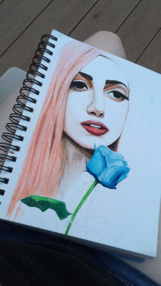 320x568 Old Lady Gaga Watercolor
