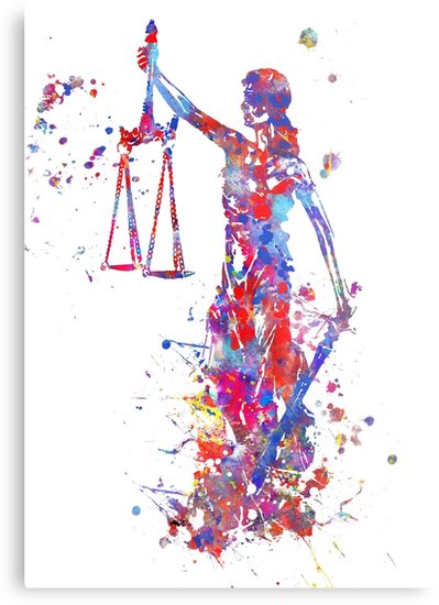 399x550 Lady Justice, Watercolor Lady Justice, Lady Justice Print, Lady