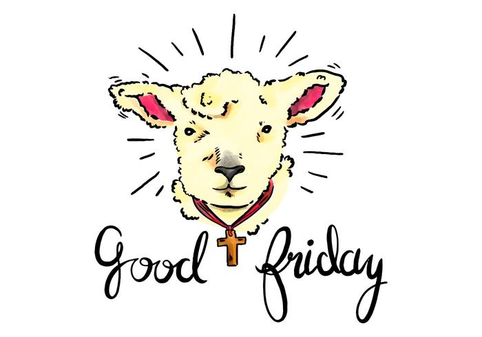 700x490 Watercolor Good Friday Lamb Illustration