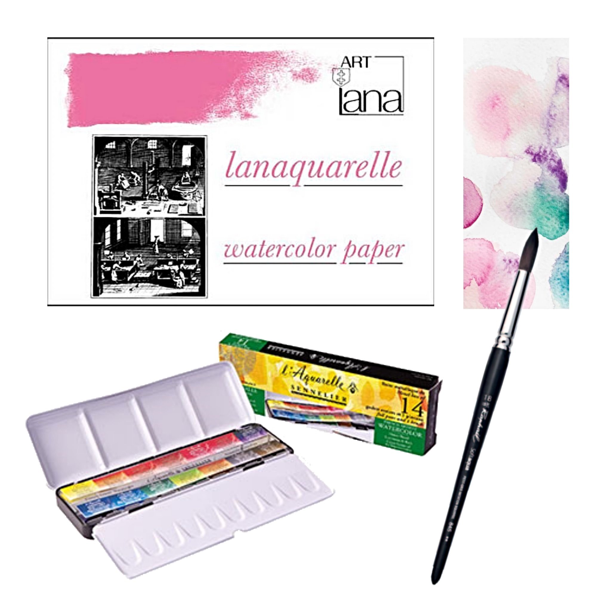 2048x2048 Sennelier Watercolour Travel Set