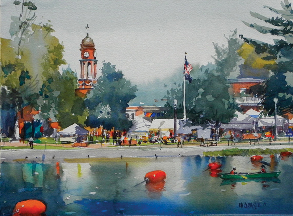 600x443 Plein Air Watercolor Landscapes By Stewart White