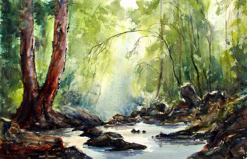800x517 Watercolor Paintings Landscape Gallery