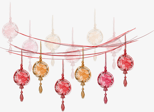 650x471 Watercolor Hand Painted Chinese Lantern, Watercolor Vector