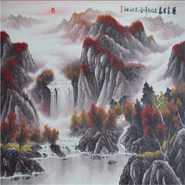 640x640 Beibehang Large Scale Custom Wallpaper Heavy Color Painting Has A