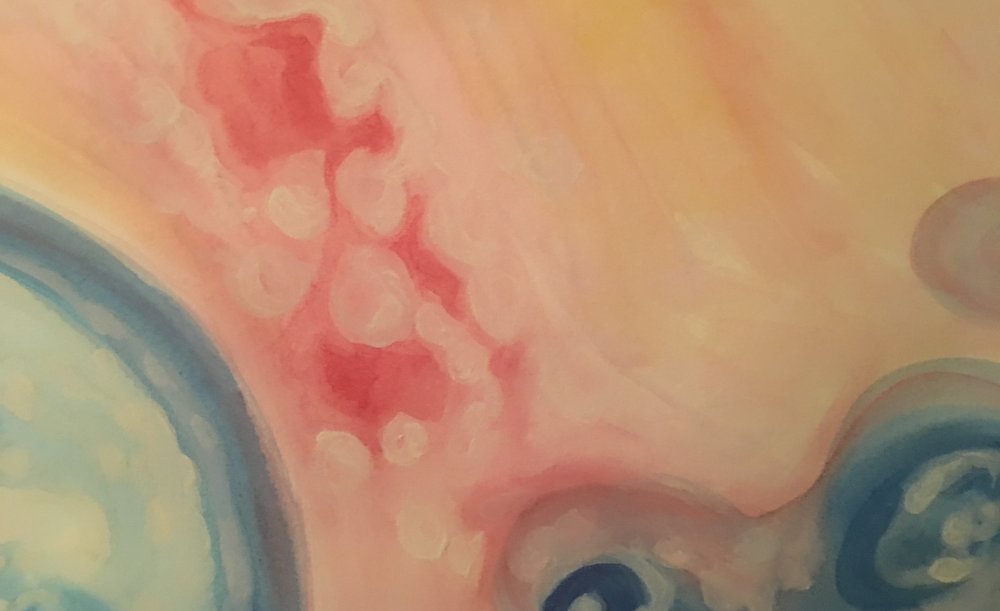 1000x611 Detail From A Large Scale Watercolor In Progress Carrie Able