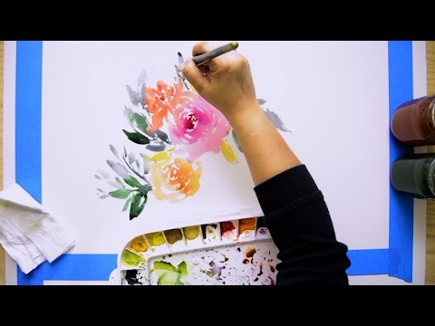 480x360 How To Paint A Large Watercolor Floral Painting!