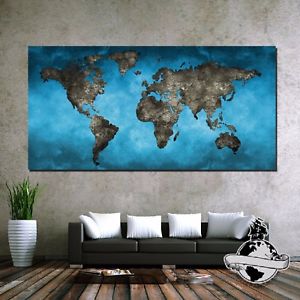 300x300 Banner Huge Large Size Canvas Watercolor Blue Decor Wall Home