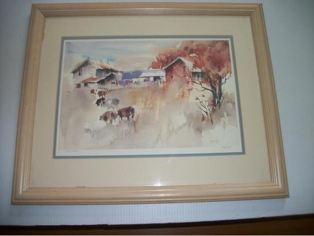 614x461 Large Watercolor Limited Edition Print By Kai Riis East Regina, Regina