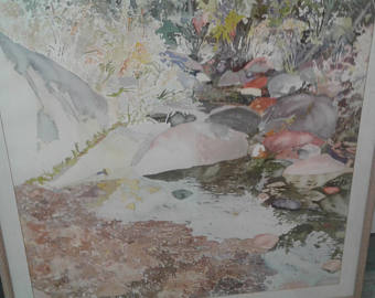 340x270 Large Watercolor Etsy