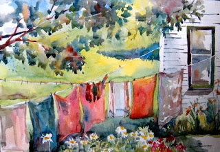 320x221 Watercolors Laundry Day