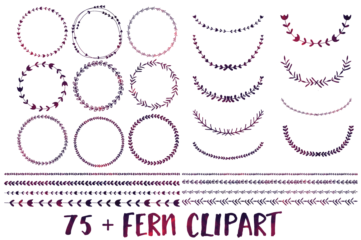 1161x772 Fern Clipart Watercolour