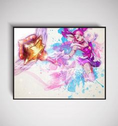 236x253 Image Of League Of Legends Ashe Watercolor Print Poster N12