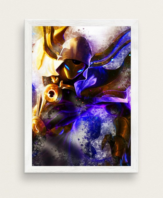 570x692 Kassadin Poster League Of Legends Watercolor Art Print Big Etsy