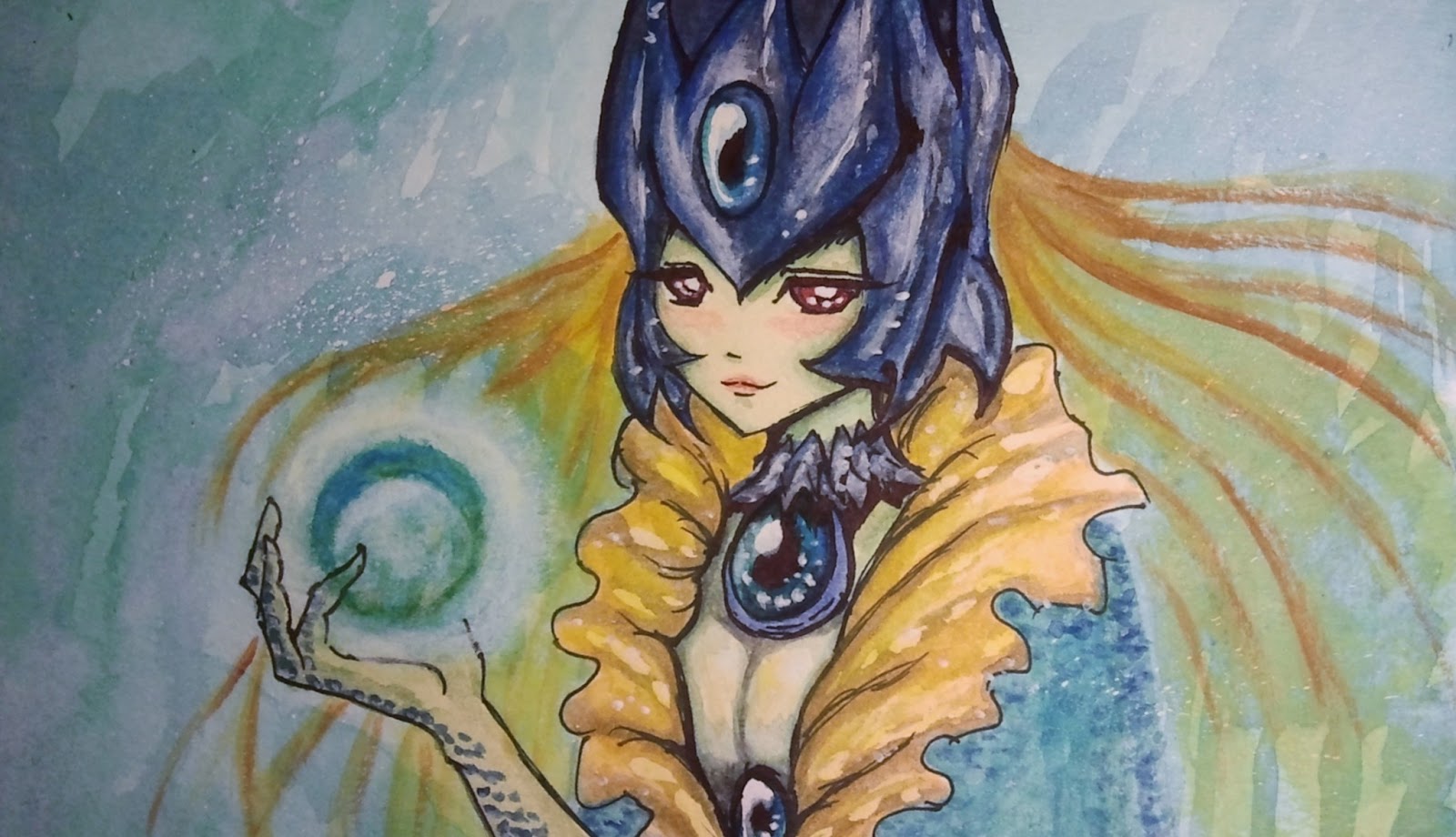 1600x920 Manabizzle Creations Watercolor Nami (League Of Legends)