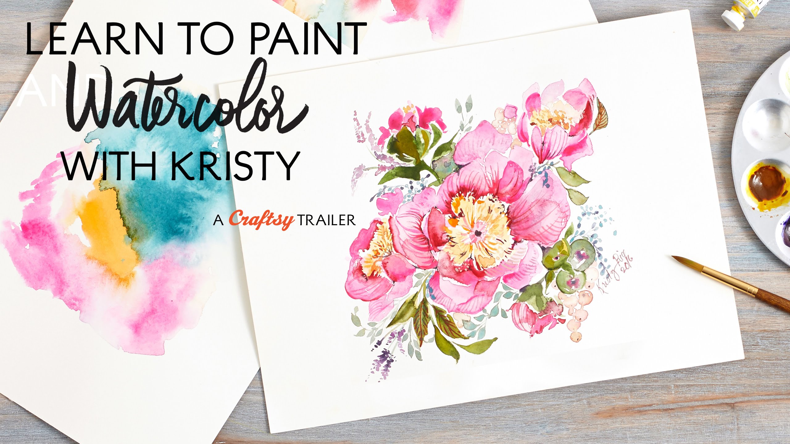 2560x1440 Learn To Paint Watercolor