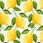 173x173 Watercolor Lemons Fabric, Wallpaper Amp Gift Wrap