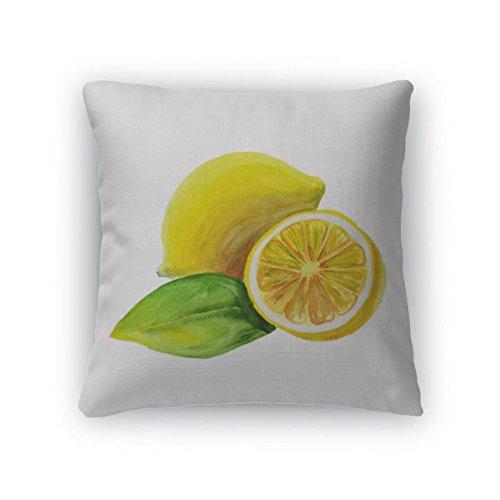 500x500 Throw Pillows Gear New Zippered Lemon Watercolor Painting On White