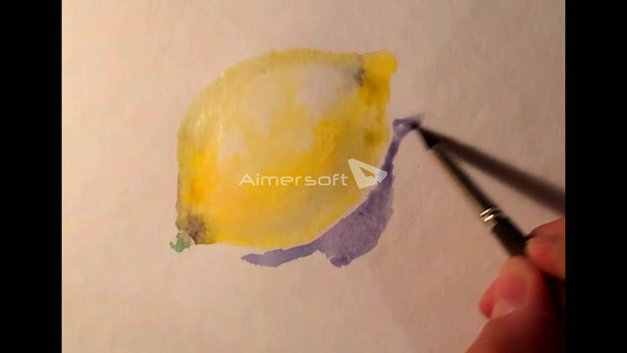 1280x720 How To Paint Watercolor Lemon