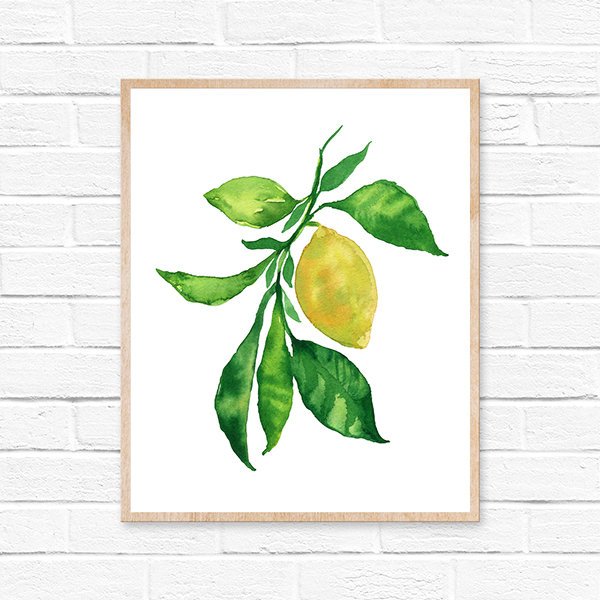 Lemon Watercolor Painting at GetDrawings | Free download