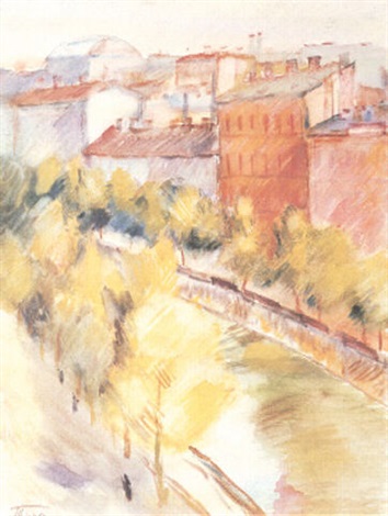 354x470 View From A Window, Leningrad By Nikolai Andreevich Tyrsa On Artnet