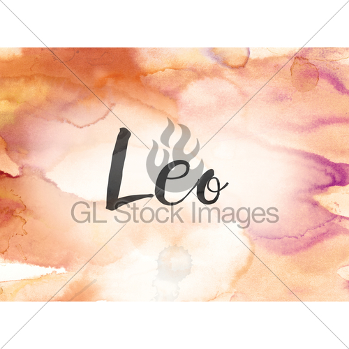 500x500 Leo Concept Watercolor And Ink Painting Gl Stock Images