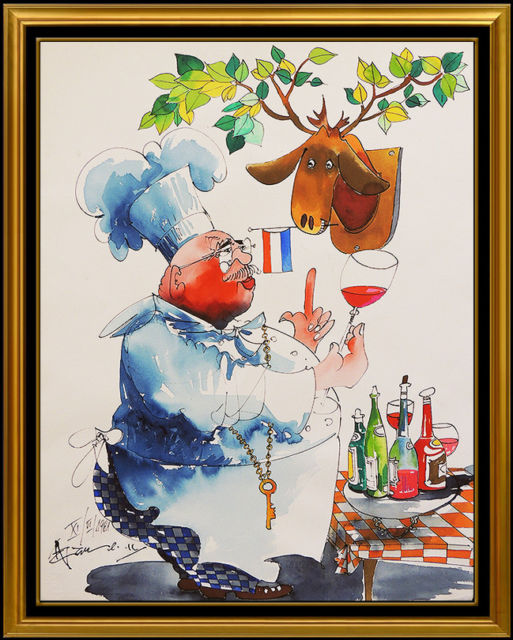 513x640 Leo Meiersdorff Watercolor Painting Large Original French Quarter