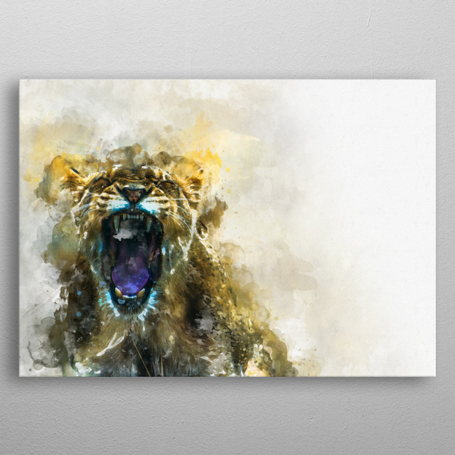 640x640 Watercolor Leo By Christian K Metal Posters