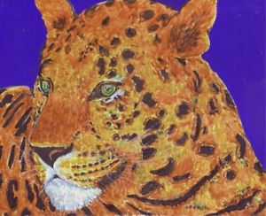 300x244 Leopard. Watercolor Original Painting 8 X Ebsq Artist Ricky