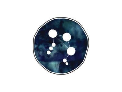 400x300 Libra Watercolor Art Print By Paperfinch