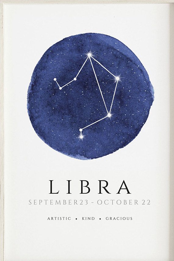 570x856 Libra Watercolour Hand Made Zodiac Print Kids Room Nursery Bird