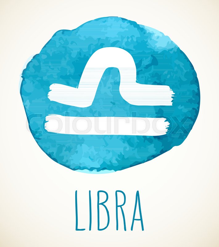 710x800 Libra Hand Drawn Zodiac Sign Illustration Over Light Blue