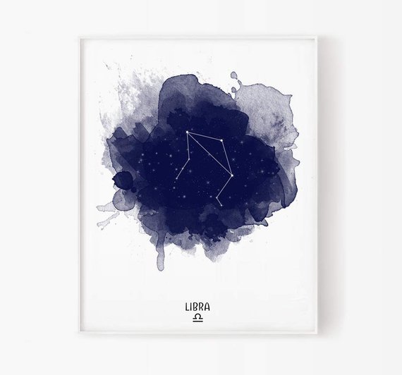 570x532 Libra Zodiac September Zodiac October Zodiac Libra Print Etsy