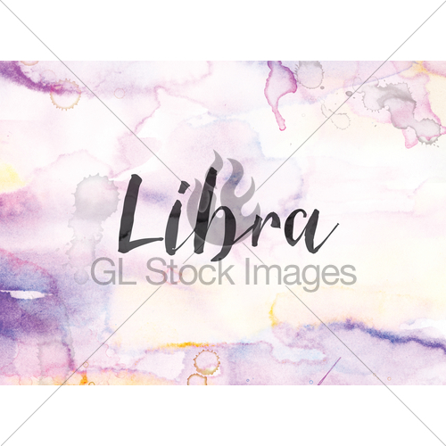 500x500 Libra Concept Watercolor And Ink Painting Gl Stock Images